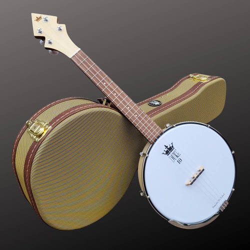 DUKE10-V3 Banjo Ukulele [PRE-ORDER] | Hard Case | Worth Brown Strings