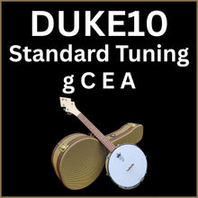 Load image into Gallery viewer, DUKE10-V3 Banjo Ukulele | Hard Case | Worth Brown Strings