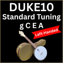 Load image into Gallery viewer, DUKE10-V3 LEFT-HANDED Banjo Ukulele | Hard Case | Worth Brown Strings