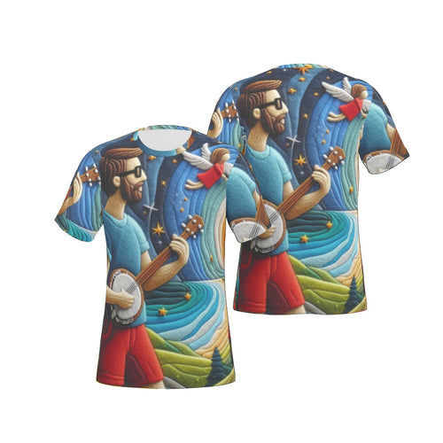 Banjolele Man T-Shirt | All-Over Print | Free Shipping